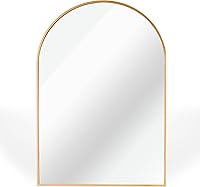 Vista 1 de Espejo de pared de 30 x 20 pulgadas, espejo de baño, espejo de tocador, para baño, dormitorio, entrada, con marco de metal, espejo de pared moderno