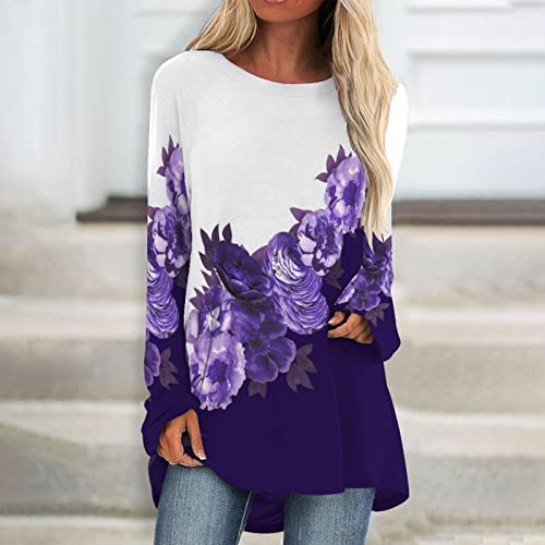 Youngnet Womens Sweater, Womens Oversized Sweatshirts, Women's Spring Tops,,Returned Items For Sale,Specials Of The Day,Senior Discount For Prime Membership Purple #TOP1