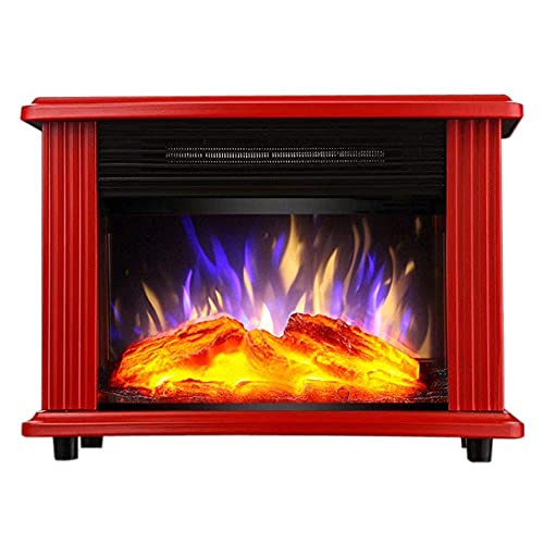 Electronic Fireplace - Electric Stove With Wood-Burning Stove 3D Flame  Effect And 2 Heat Settings (900 W 1800 W) - Portable Domestic Space Heater  Red (Red) : Amazon.co.uk: DIY u0026 Tools