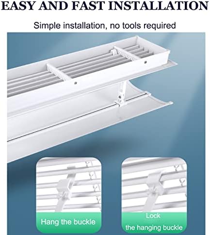 Adjustable Air Conditioner Vent Cover - Central AC Diverter, Anti-Direct Blowing Baffle for Home, RV & HVAC Systems, Optimizes Airflow, 92×30CM, Energy Efficient Solution