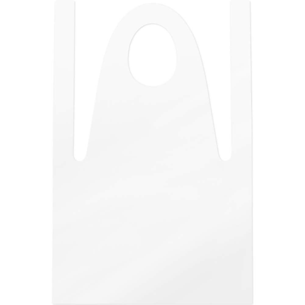Haifly - Grembiuli usa e getta, in plastica, 10 pezzi, colore: Bianco
