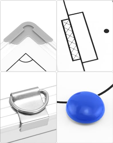QWORK® Fußball Taktiktafel,Trainermappe Fußball, inkl. Zubehör, 45 x 30 cm