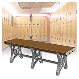 Badehaus - Umkleidebank Öffentliche Umkleidekabinen Umkleidebank Schulbadezimmer/Sportbadezimmer Rutschfester Umkleidehocker/Schuhwechselstuhl Wasserdicht ABS-Kunststoff-Lamellen Belastbarkeit 500 kg(