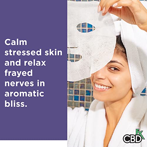 CBDfx 50mg CBD Night/Lavender Face Mask Spa Quality Ingredients Single - Image 5