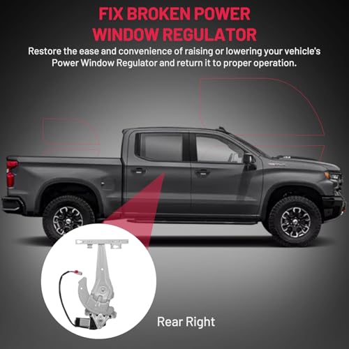 Image of BDFHYK 741-565 Power Window Regulator with Motor Rear Right Compatible with Honda Civic 1996-2000