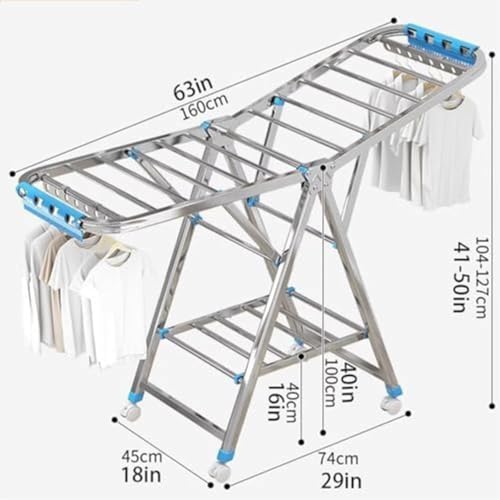 Étendoir à linge portable idéal pour le balcon ou les petits espaces