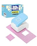 UCEC Rechteckiger Briefstanzer 2,9 × 2,5 cm – 3D Briefmarkenstanzer mit Relief, Rechteckiger Stanzer 3D Hebelwirkung, Papierstanzer für Scrapbooking, Karten & Bastelarbeiten