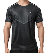 SUNTASY Men's Athletic Short Sleeve Tees with Design - Performance Running Gym Workout T Shirts f...