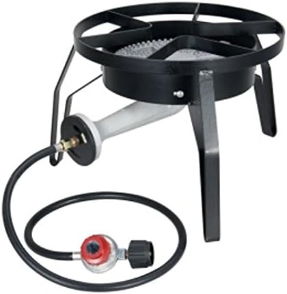 Alpine High Pressure Burner Cast Iron Round"CSA"gas regulator Hose Stand