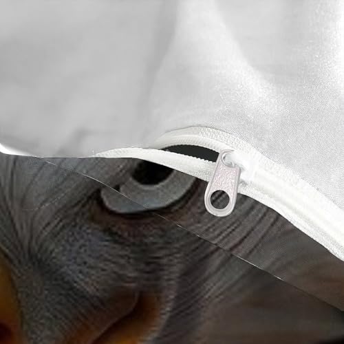 Housse de couette King microfibre respirante imprimé animaux 3D - 5