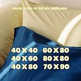 schlafgut Easy Mako-Jersey Kissenbezug 40x80 cm Grey Mid (Mittelgrau) – 100% Baumwolle Kopfkissenbezug Bügelfrei mit Ton-in-Ton Reißverschluss – Made in Green by Oeko-TEX