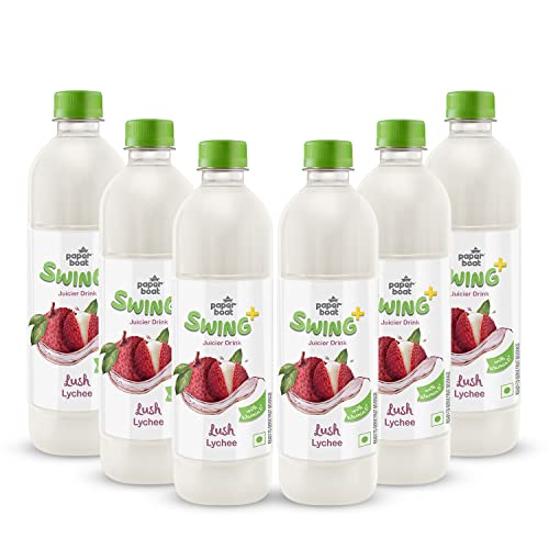 Image of Paperboat Swing Lush Lychee Juice with Vitamin D, 600 ml Each - Pack of 6