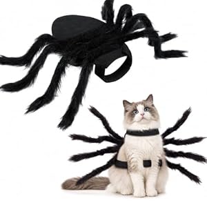 Halloween Horror Plüsch Spinnenkostüm für Hunde und Katzen