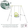 SMOBY Life, Columpio de Metal para Bebé, Asiento Seguro con Barra Antivuelco, Resistente a los Rayos UV, Optimo para Interior y Exterior, 19% Material Reciclado, A Partir de 6 Meses, 7600830306 #2