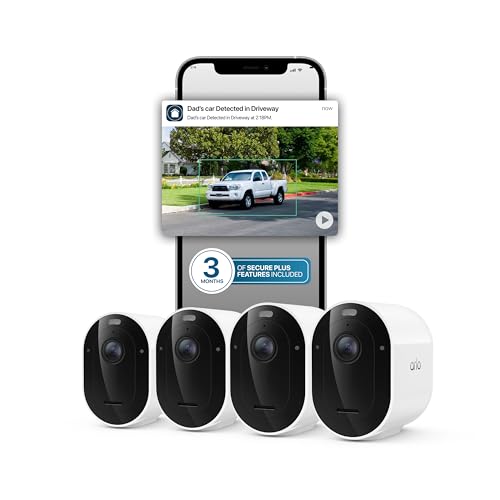 Image of Arlo Pro Security Camera 2K HDR (6th Gen, 2025 Release) Wireless Outdoor Camera, 4 Cam, with Secure Plus 3-Month Subscription