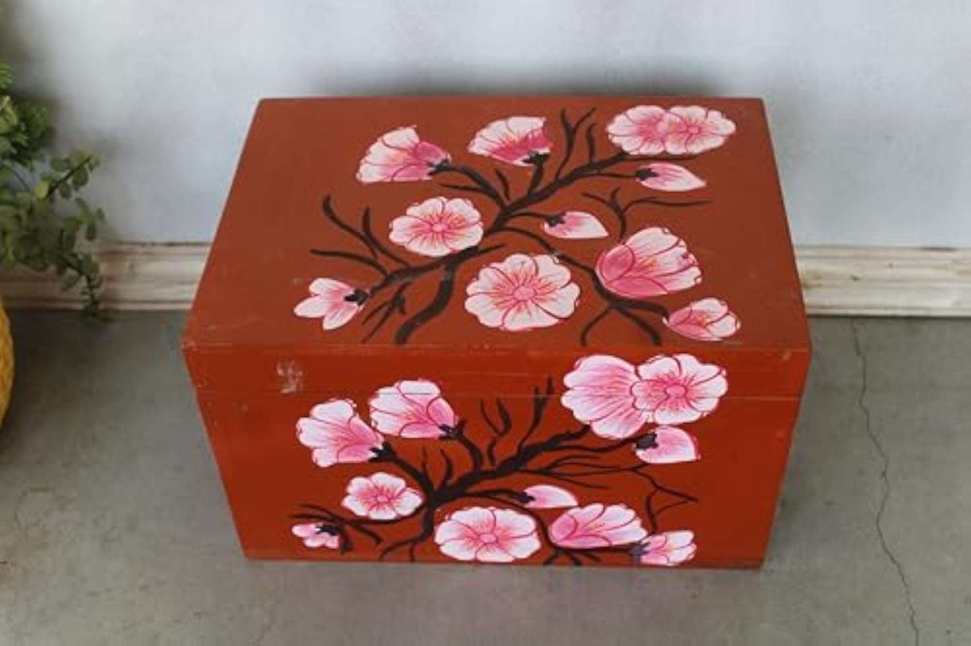 Handcarved Wooden Jewellery Box, Antique Storage Solution