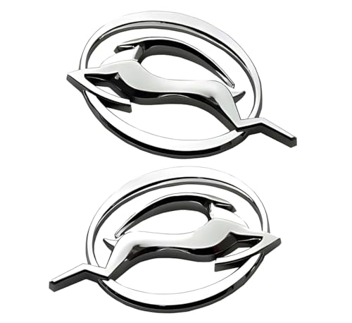 Image of Car Trunk Left and Right Side Emblem 3D Badge Decal Nameplate 10253595 Fit for 94-96 Flying Impala 2pcs (Silver)