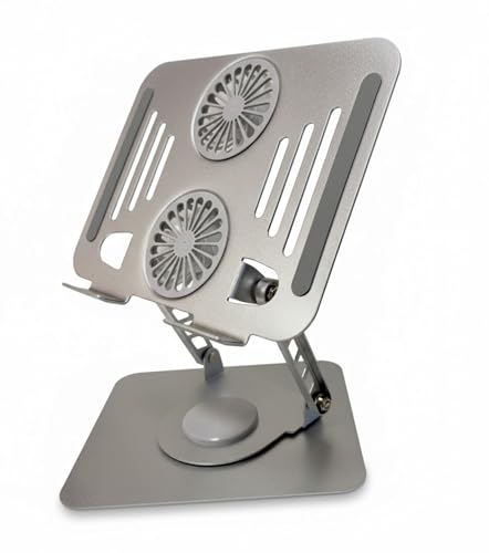 Soporte de refrigeración para portátil con ventilador turbo y rotación 360