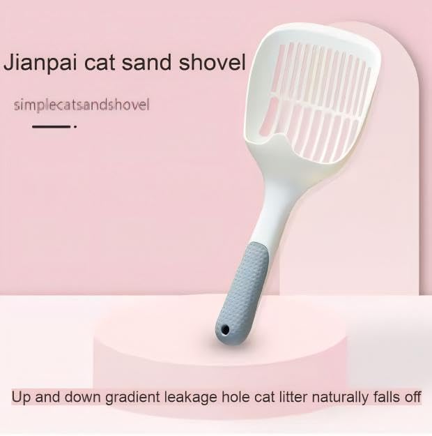 Cat Sand Shovel, Gradient Leakage Hole Design, Litter Scoop with Comfortable Grip Handle image 4