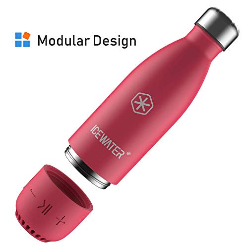 ICEWATER 3-in-1 Smart Water Bottle(Glows to Remind You to Stay Hydrated) (Pink)