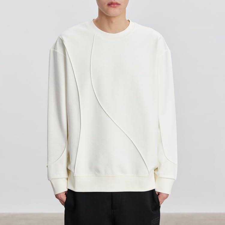 Autumn and Winter Men's Plush Knitted Sweashirt Casual Round Neck Thick Knitted Pullover2