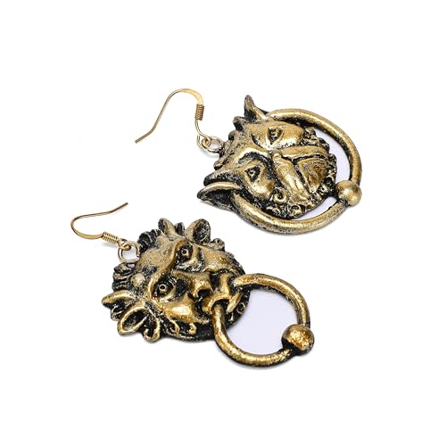 Door Knocker Earrings - Labyrinth - Handcrafted Resin Jewelry for Fans - Thumbnail 2