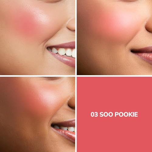 Image of PREMIUM Pookie Serum Liquid Blush for Face Makeup | Highly Pigmented & Easily Blendable Blusher | Non Drying Formula with Orange Peel Extracts | Suitable for Indian Skin Tones - So Pookie-03- SH-7711