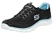 Skechers Relaxed Fit Empire Rock Around Womens Walking Sneakers Black/Turquoise 10