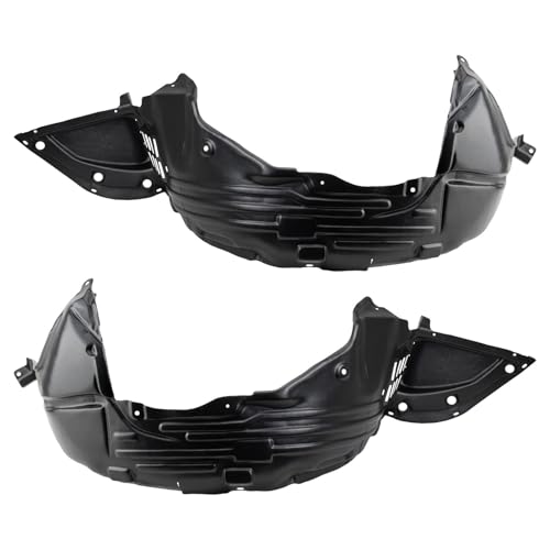 Image of TRQ Front Inner Fender Liner Set Compatible with 2009-2014 Nissan Maxima NI1248119 NI1249119