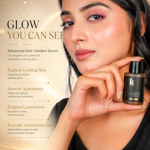 Image of KADIFE Anti Oxidant Face Serum with Alpha Arbutin, Allantoin & Acerola Fruit Extract | Dark Spot Corrector & Skin Brightening Serum for Hyperpigmentation, Uneven Skin Tone & Glow | 30ml