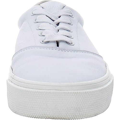 Toms Lace-Up Sneakers White Leather 9.5 B (M) #TOP22
