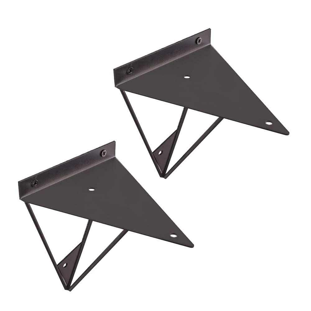 Supports d'étagère à prisme blancs pour intérieur minimaliste