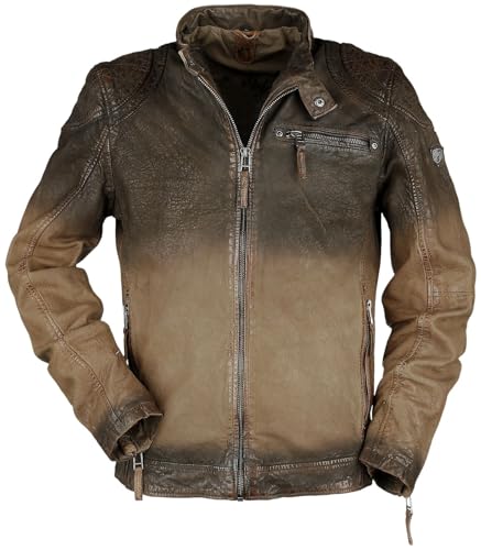 Gipsy Arne Slim Fit Lamov Männer Lederjacke dunkelbraun L 100% Leder...