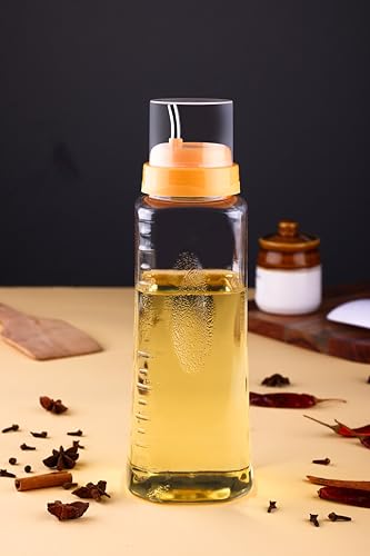 Image of HomeWiz Plastic Oil Dispenser Set | 1 Litre Oil Dispenser Bottle | Transparent, Leak-Proof, BPA-Free Bottles for Cooking Oils, Vinegar & Liquid Condiments | Kitchen Essentials | 1000 ml