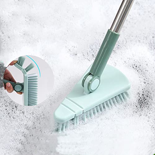 Brosse de nettoyage pour carrelage et baignoire à long manche réglable