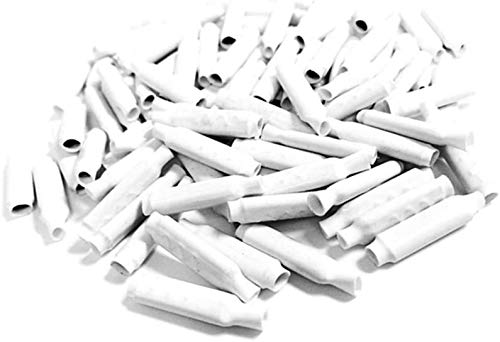 Joystick Arcade Stick Wire Connectors Splice Crimp Bean for Low Voltage, White (100Pcs)