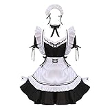 maid uniforms ♥ Damen Maid Dress: Klassische und ikonischen Stil,der nie aus der Mode sein 50s Retro Maid Dress Kleidung,Exzellentes Design macht Sie charmanter.