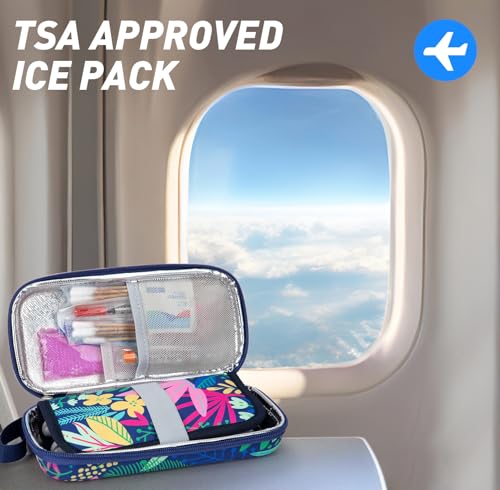 Image of YOUSHARES TSA Approved Ice Packs for Insulin Cooler Travel Case - Travel Ice Packs for Medications, Reusable Small Freezer Packs for Insulin Travel Case (4 Pcs, Purple)