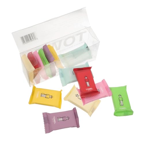 VALICLUD 14Pcs Compressed Towels Disposable Face Towels for Travel Outdoor Use and Skin Friendly High Absorbency Individually Wrapped