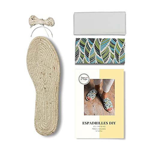 Pantoufles à imprimé tropical pour femme avec semelle de 3 cm en jute authentique