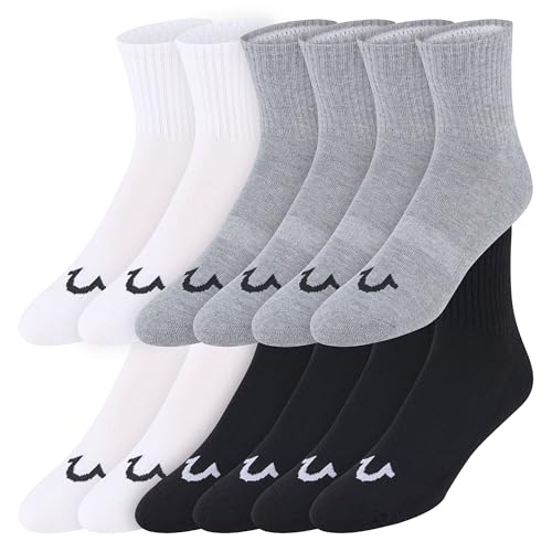 Chaussettes mi-hautes homme True Religion idéales pour le bureau et le sport en taille 36-46