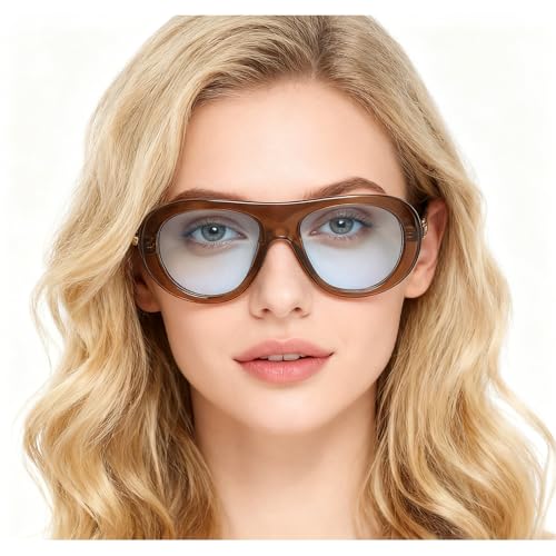 Popular Fashion Pilot Women Leopard Green Sunglasses Retro Wide Legs Men Trending Punk Gradient Sun Glasses 11644