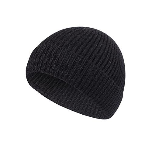WITGIFT Slouch Bonnet d'hiver pour homme et femme - Bonnet d'hiver chaud - Unisexe, Noir , M/L Cover