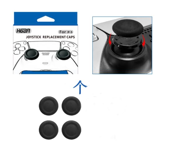 Image of New World JOYSTICK REPLACEMENT CAPS FOR PS5 ,Easy to install Joystick Replacement Cap Thumb Grips for PS5 Controller Replacement Part Repair Accessories- 4 PC