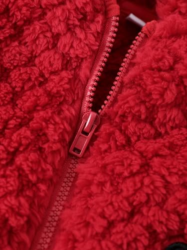 Image of Disney Girl /Boy Fleece Jacket Zipper Sherpa Fuzzy Hoodie Winter Coat 2-13Y