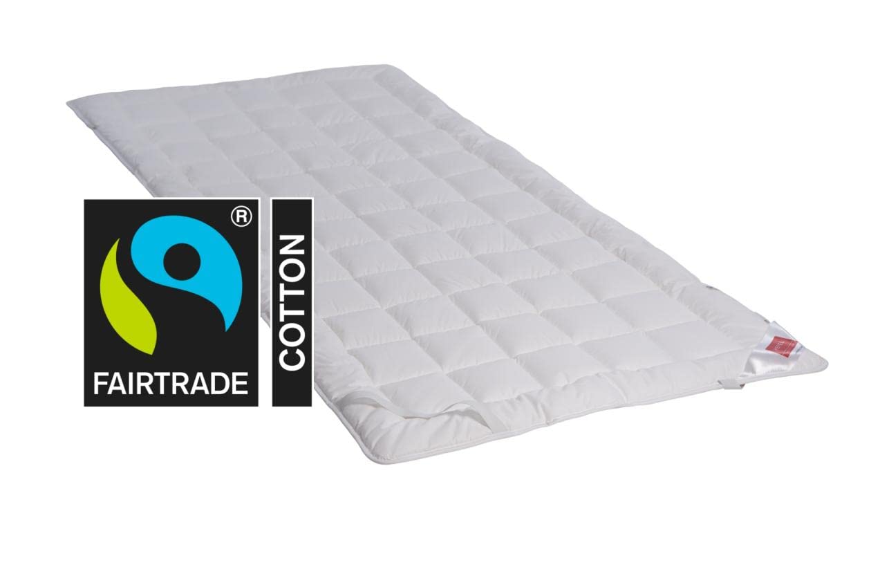HEFEL KlimaControl Fair Unterbett Tencel Matratzenauflage 500 g/m² weiß 100 x 200 cm