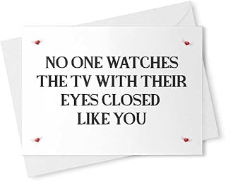 Tv Joke Father's Day Card | Father's Day Greeting Card | Dad Joke Card | Man Card | Husband Father's Day | Funny Father's Day Card | Dad Card [00258]