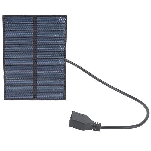 Mini Panel Solar de 3 W, Puerto USB de Potencia de Salida, Portátil, Impermeable, Ligero, Panel Solar para Teléfonos...