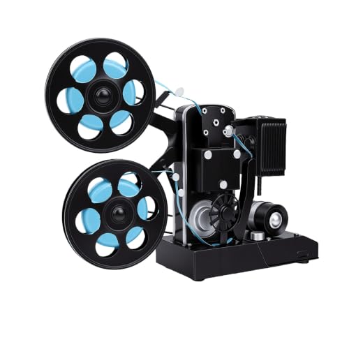 AUNMAS Retro Film Projector Model, Vintage Style Iron Movie Projector Art Craft Collectible Sculpture Home Office Desktop Decoration 32x9x26cm
