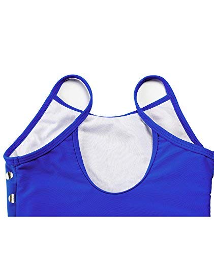 Belloo Girls Hot Silver Polka Dot Swimsuits One Piece Bathing Suits, Size 10-12 #TOP5